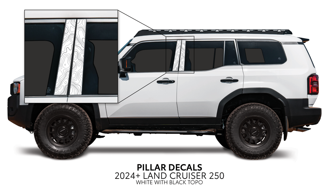2024+ Land Cruiser 250 Door Pillar Decals