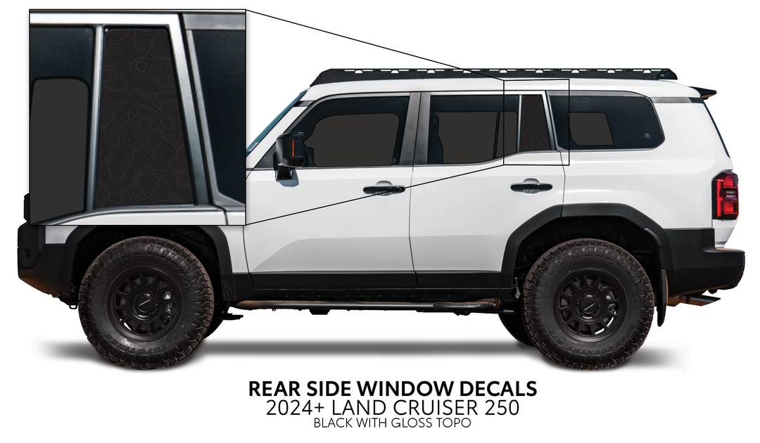 2024+ Land Cruiser 250 Rear Side Window Decal