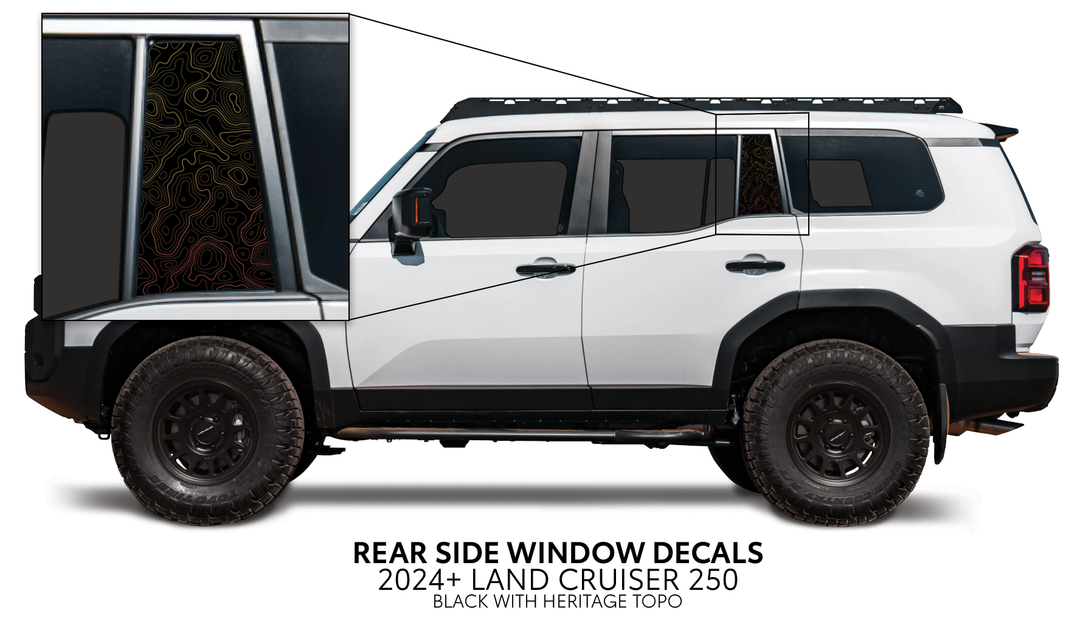 2024+ Land Cruiser 250 Rear Side Window Decal