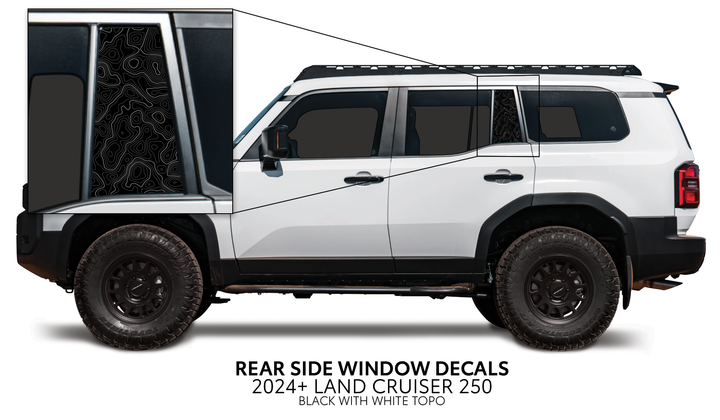 2024+ Land Cruiser 250 Rear Side Window Decal