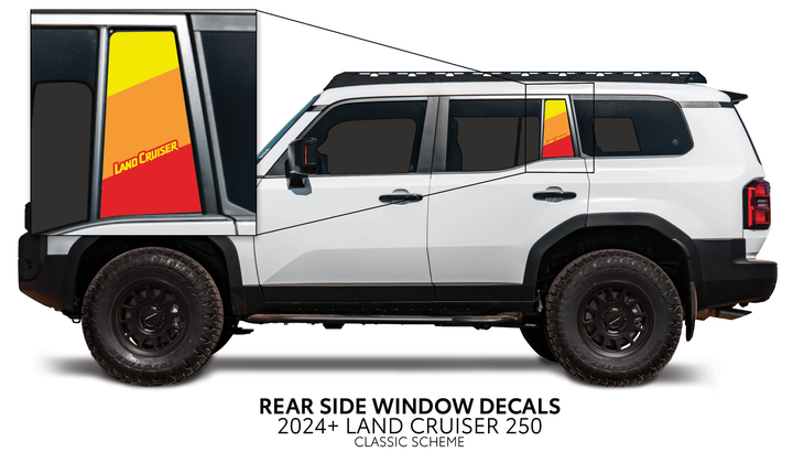 2024+ Land Cruiser 250 Rear Side Window Decal