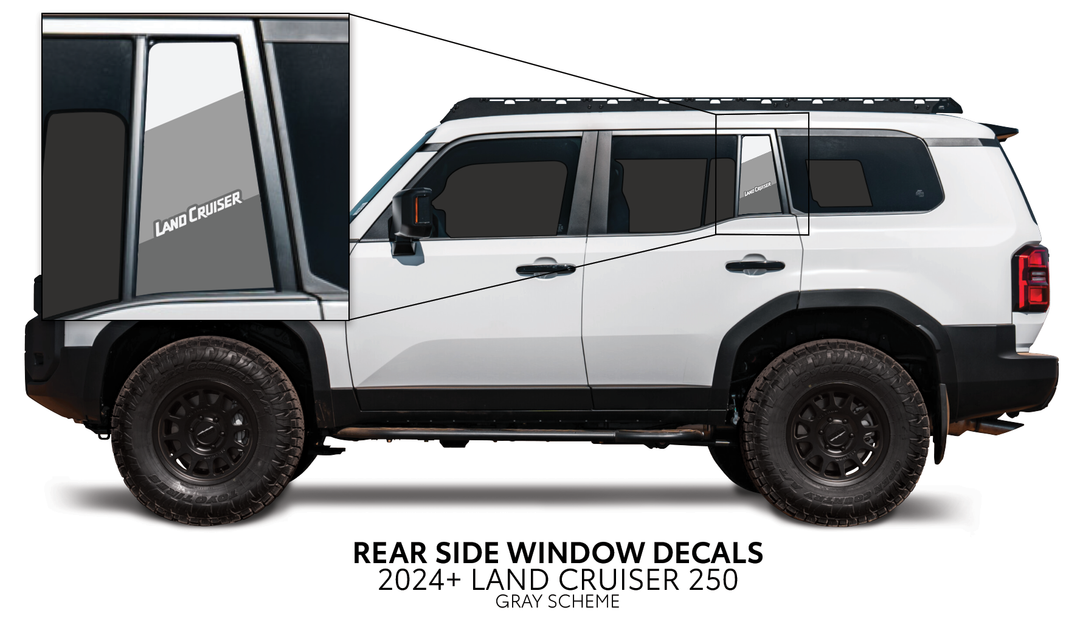 2024+ Land Cruiser 250 Rear Side Window Decal