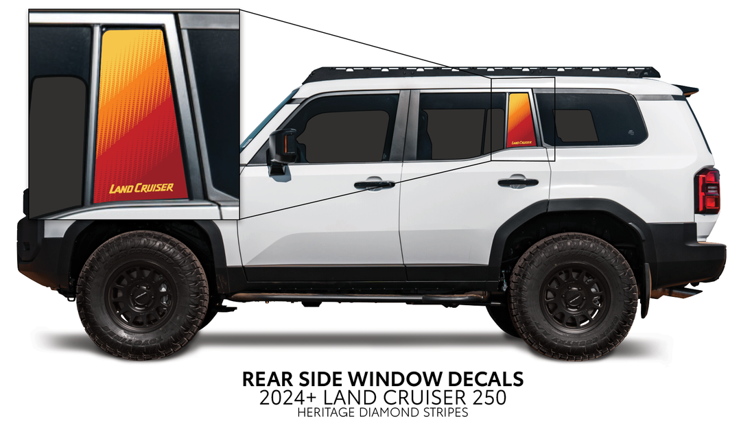 2024+ Land Cruiser 250 Rear Side Window Decal