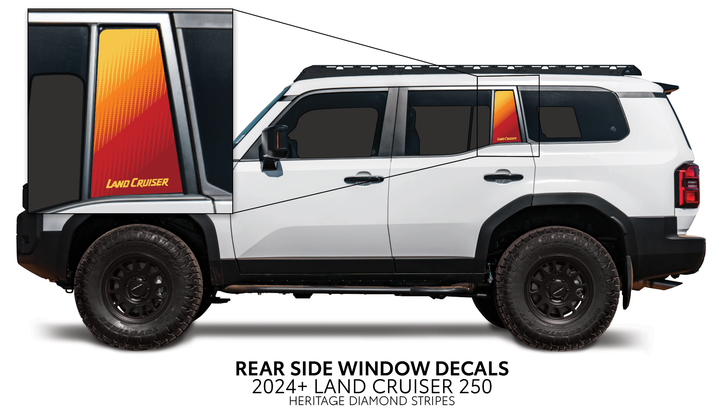 2024+ Land Cruiser 250 Rear Side Window Decal