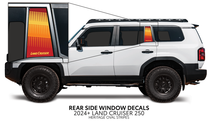 2024+ Land Cruiser 250 Rear Side Window Decal