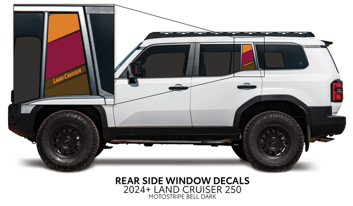 2024+ Land Cruiser 250 Rear Side Window Decal