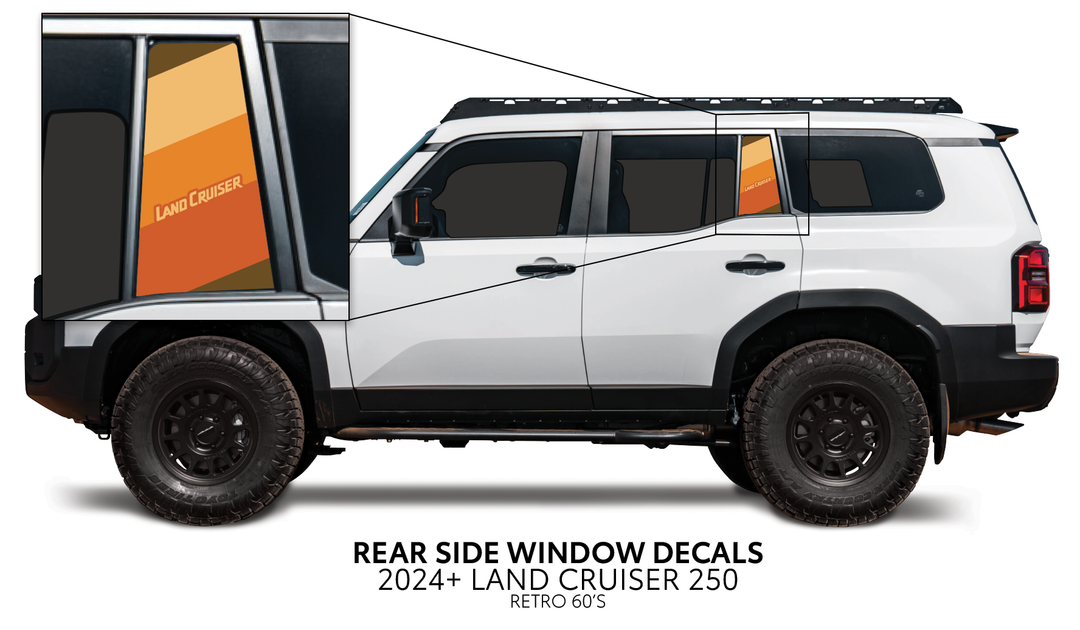 2024+ Land Cruiser 250 Rear Side Window Decal
