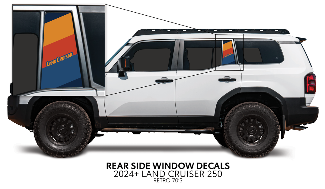 2024+ Land Cruiser 250 Rear Side Window Decal