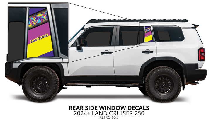 2024+ Land Cruiser 250 Rear Side Window Decal