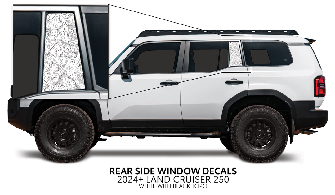 2024+ Land Cruiser 250 Rear Side Window Decal