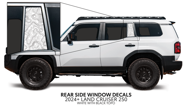 2024+ Land Cruiser 250 Rear Side Window Decal