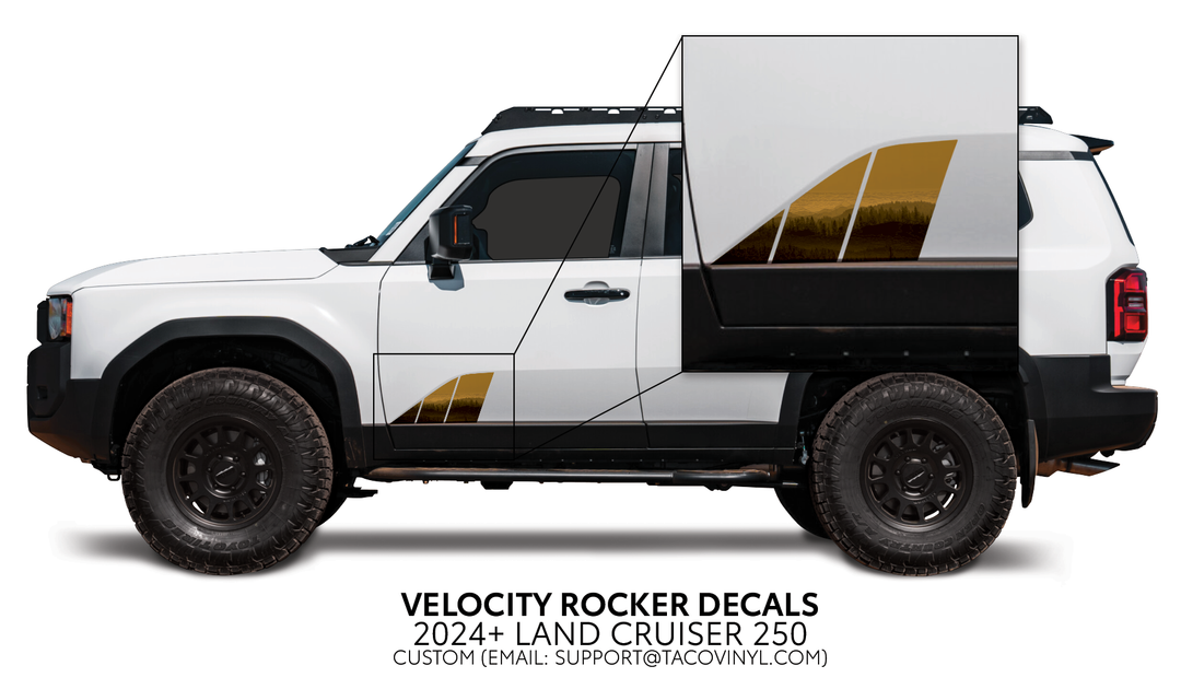 2024+ Land Cruiser 250 Velocity Lower Rocker Decals