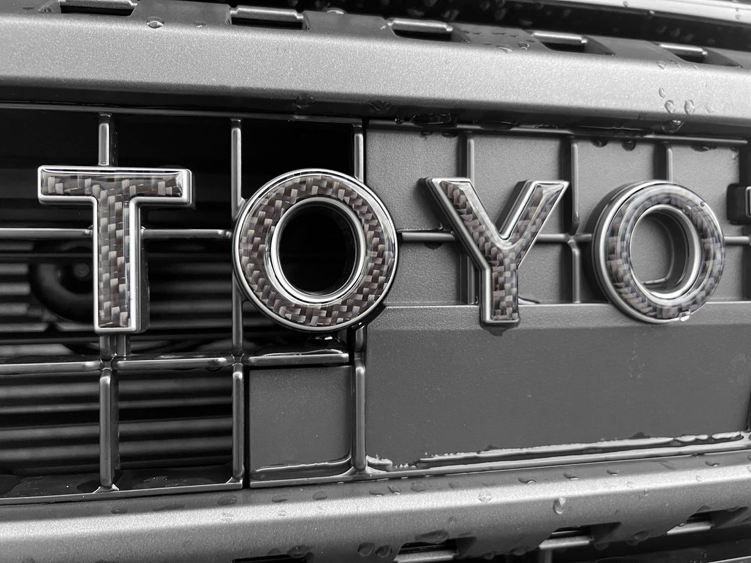 Front Grille Letter Overlays Fits 2024-2025 Toyota Land Cruiser