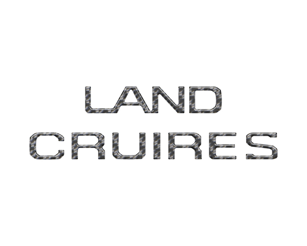 Rear Liftgate Letter Overlays Fits 2024-2025 Toyota Land Cruiser