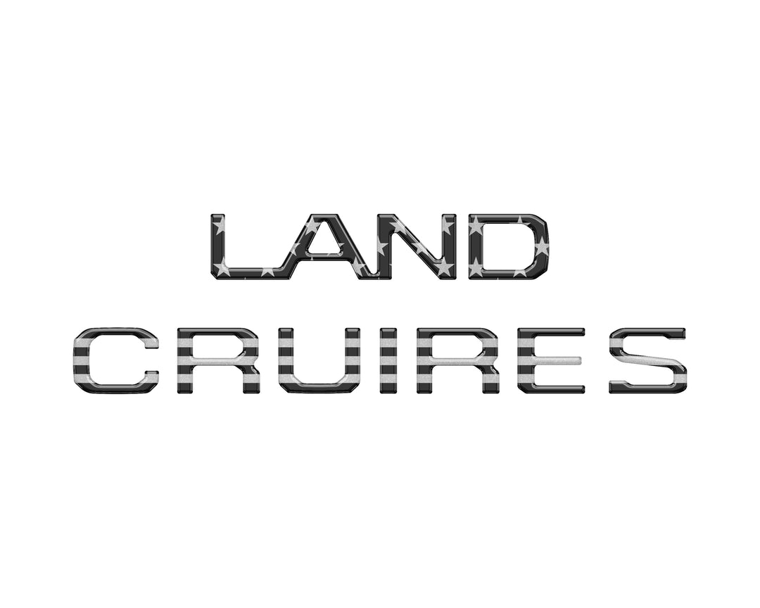Rear Liftgate Letter Overlays Fits 2024-2025 Toyota Land Cruiser