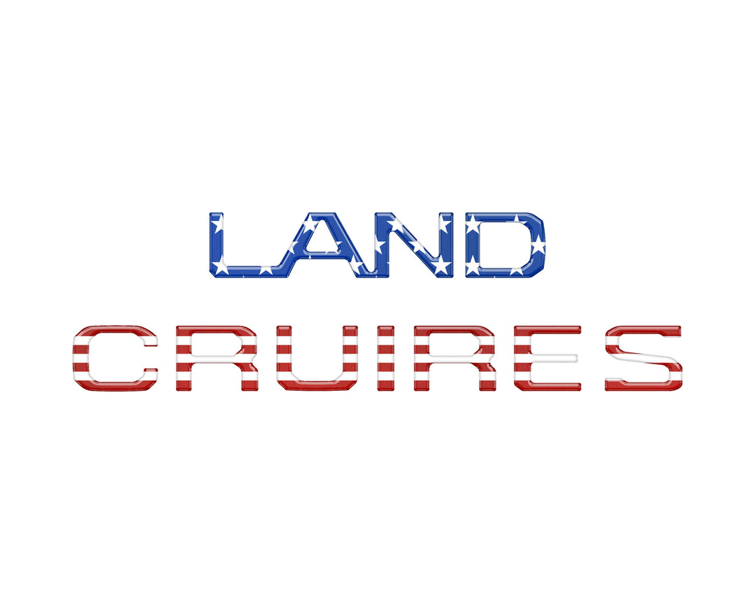 Rear Liftgate Letter Overlays Fits 2024-2025 Toyota Land Cruiser