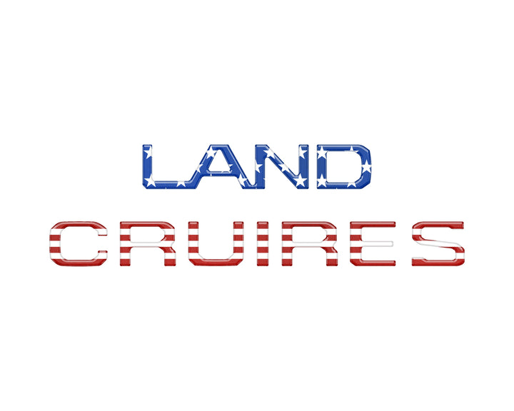 Rear Liftgate Letter Overlays Fits 2024-2025 Toyota Land Cruiser