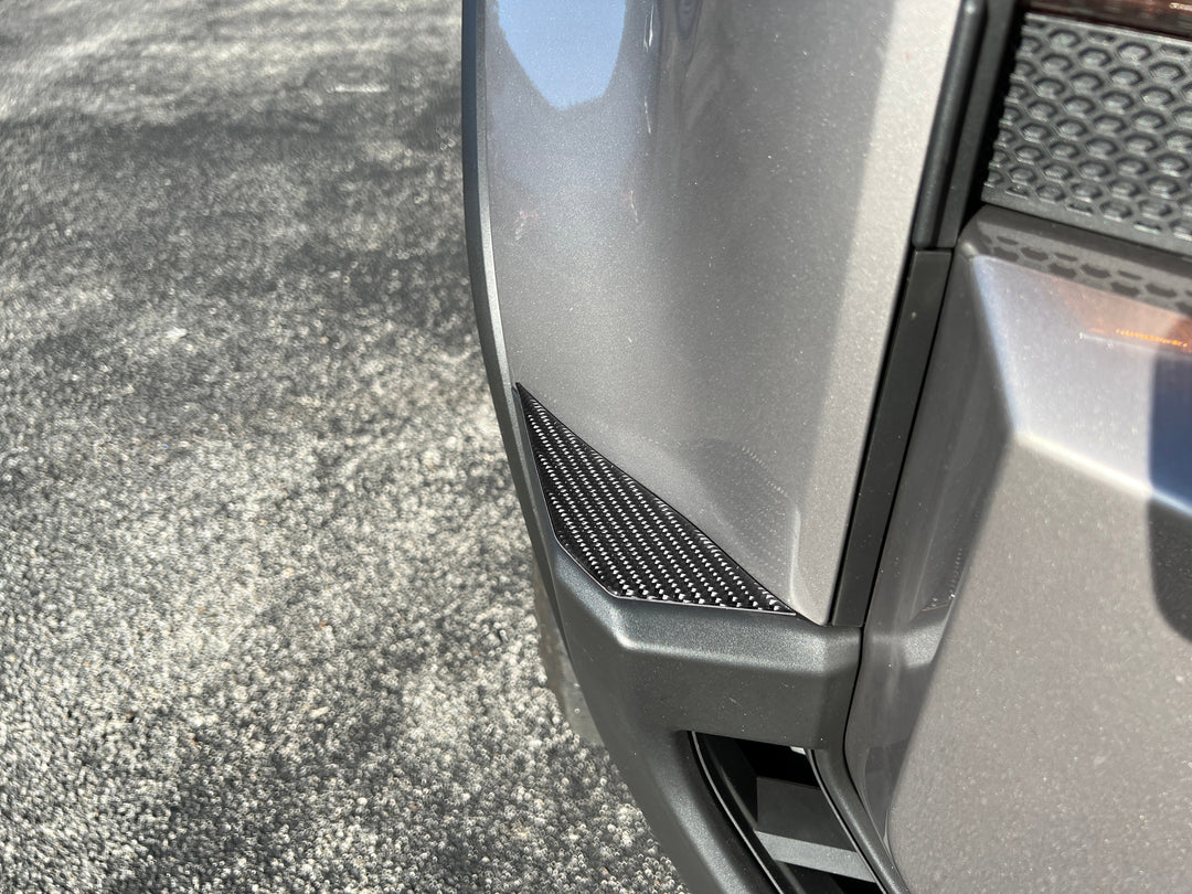 Front Bumper Top Sides Overlays Fits 2024-2025 Toyota Land Cruiser