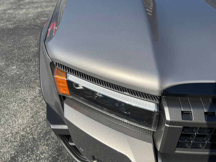 Upper Headlight Accent Trim Fits 2024-2025 Toyota Land Cruiser