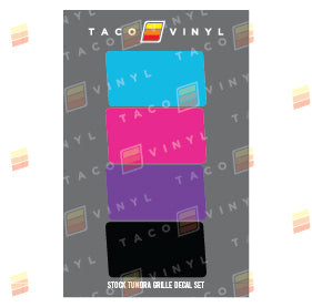 Stock Tundra Grille Decals