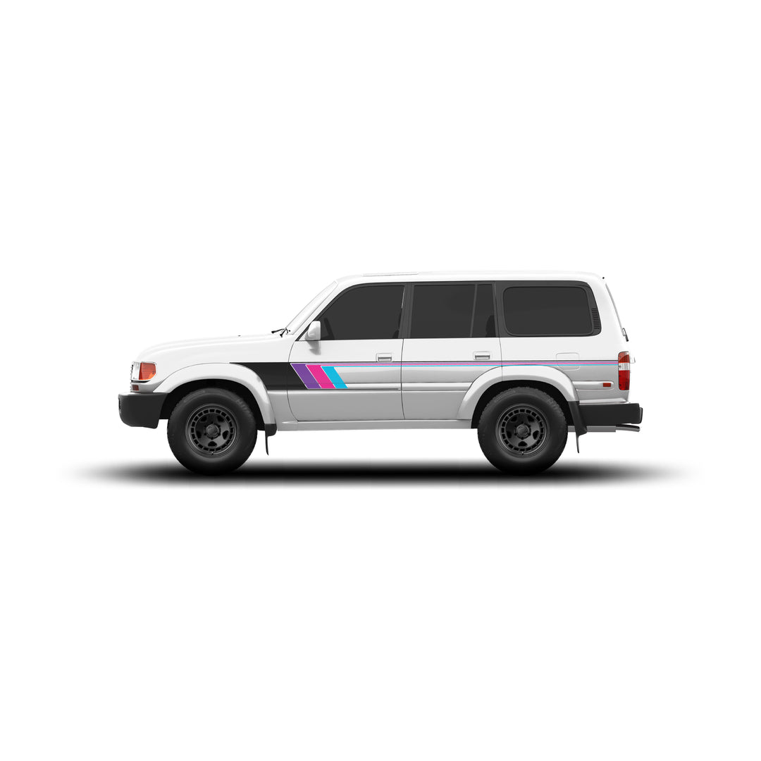 80 Series Land Cruiser Checkered Stripe Kit