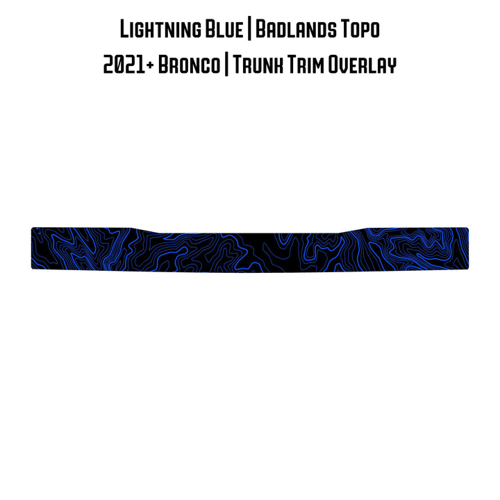 Topo Trunk Trim Overlay / Protector - 2021+ Bronco