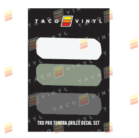 2014-2021 Tundra Grille Decals