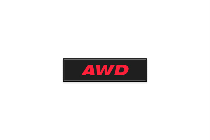 AWD and Hybrid Badge - Fits Any Flat Surface