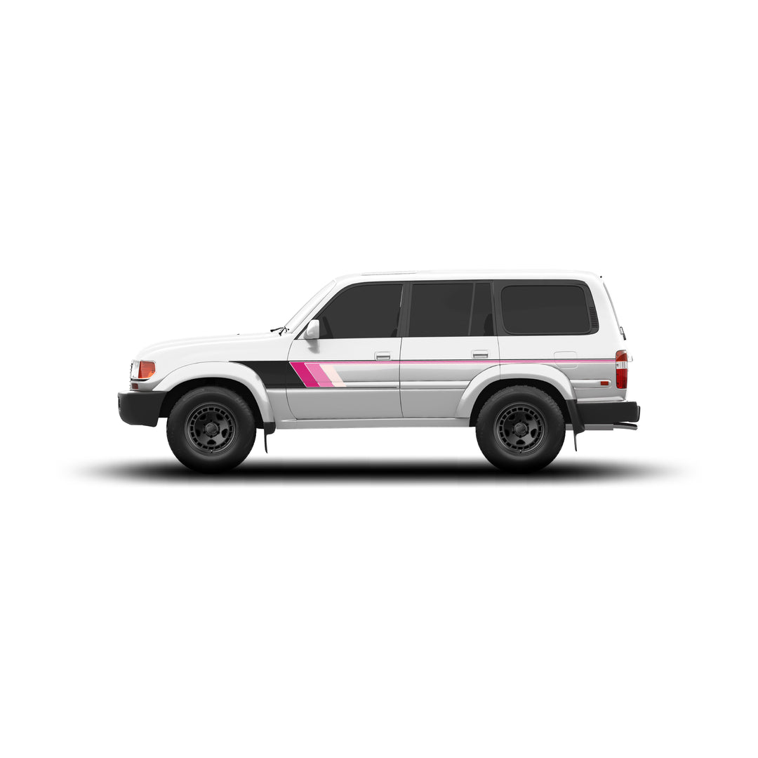 80 Series Land Cruiser Checkered Stripe Kit