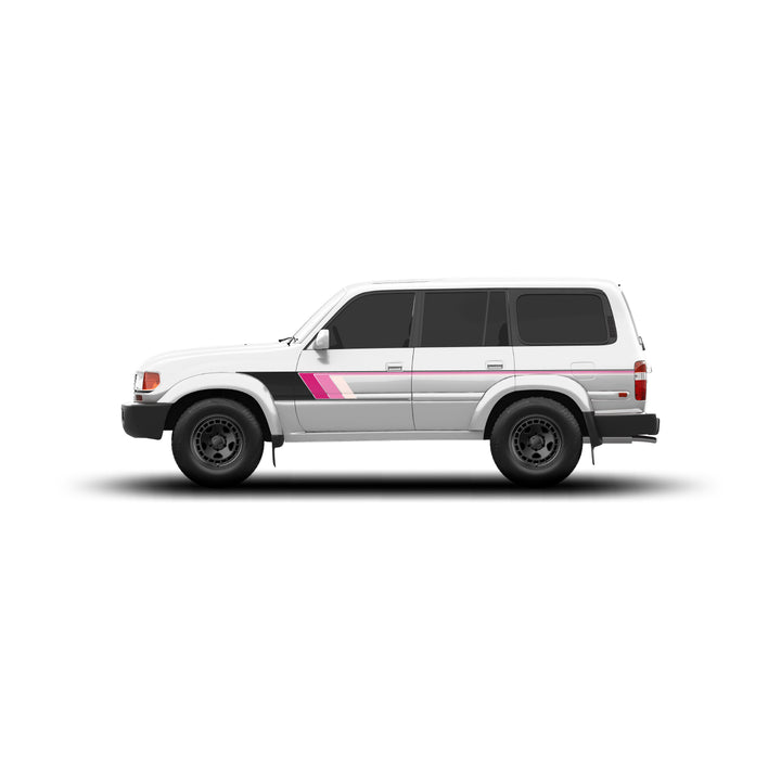 80 Series Land Cruiser Checkered Stripe Kit