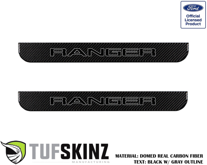Door Sill Protection Overlays (Domed) 2019-2023 Ford Ranger