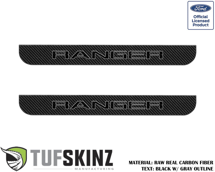 Door Sill Protection Overlays (Domed) 2019-2023 Ford Ranger