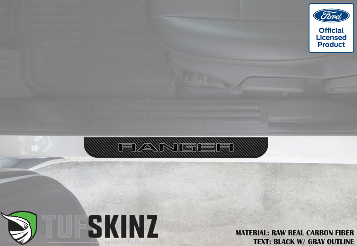 Door Sill Protection Overlays (Domed) 2019-2023 Ford Ranger