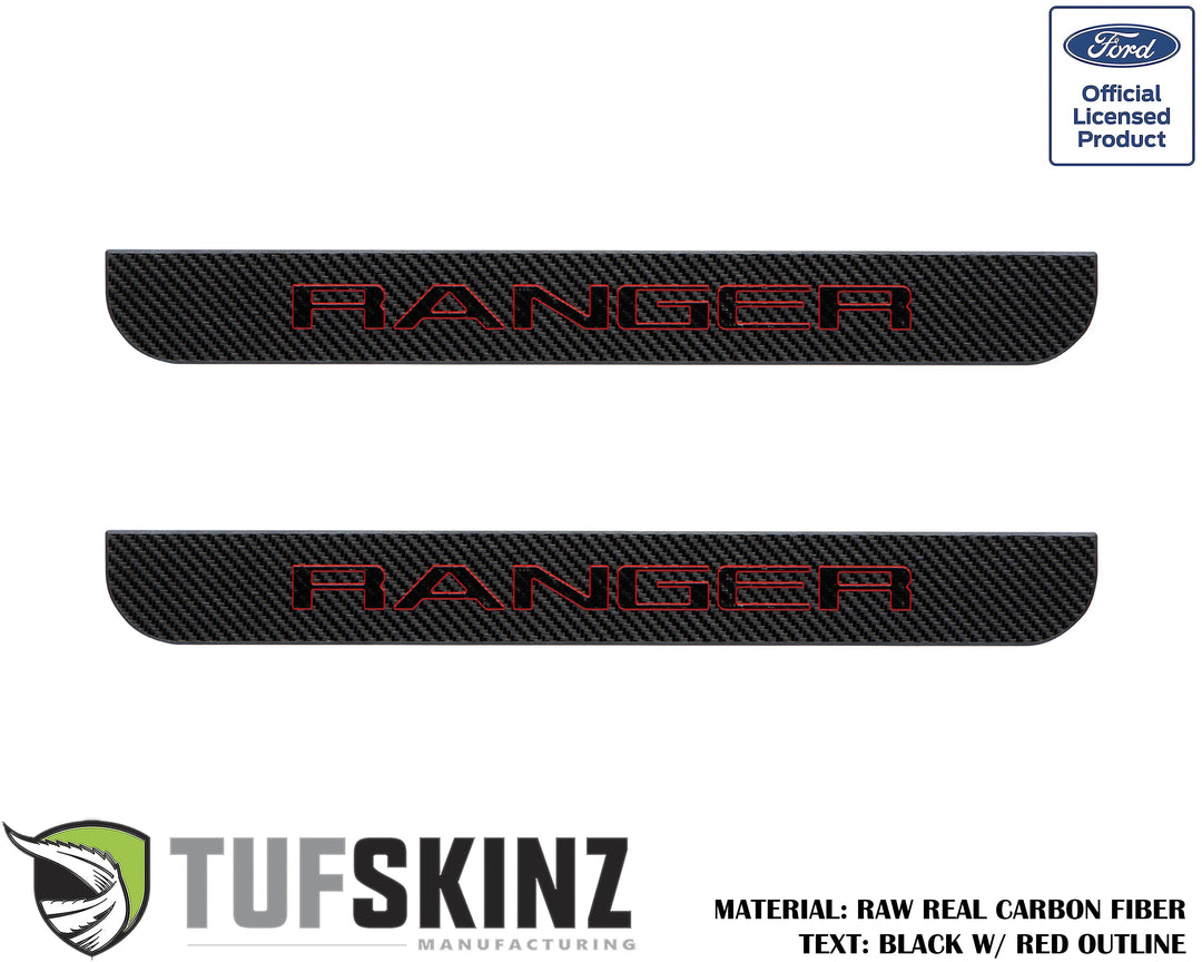 Door Sill Protection Overlays (Domed) 2019-2023 Ford Ranger