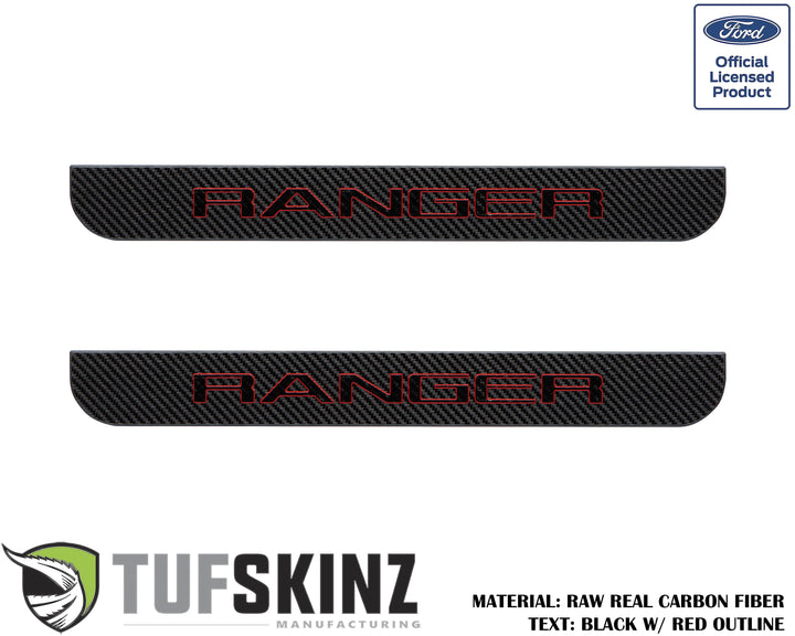 Door Sill Protection Overlays (Domed) 2019-2023 Ford Ranger