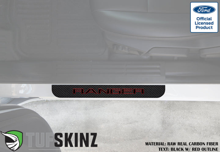 Door Sill Protection Overlays (Domed) 2019-2023 Ford Ranger