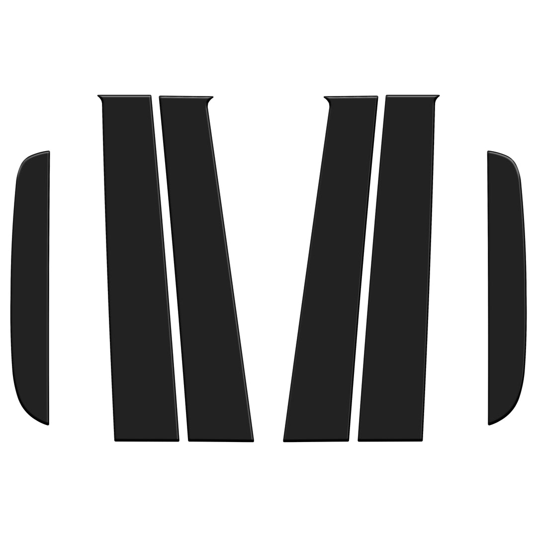 Door Pillar (B+C) Overlays Fits 2019-2023 Ford Ranger SuperCrew