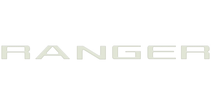 Tailgate Letter Inserts Fits 2024-2026 Ford Ranger
