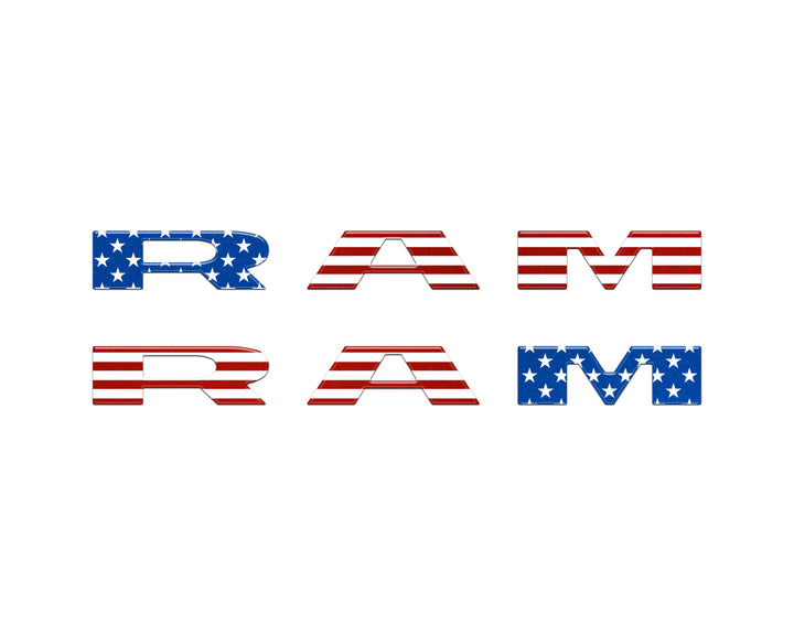 Front Door Emblem Overlays Fits 2025-2026 Ram 1500/2500/3500