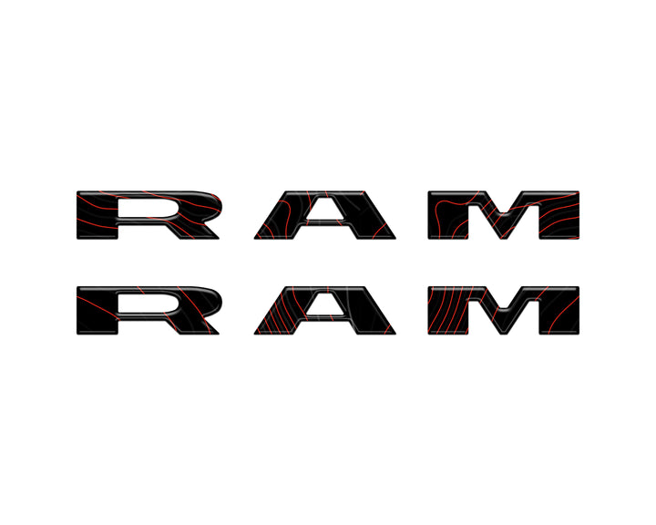 Front Door Emblem Overlays Fits 2025-2026 Ram 1500/2500/3500
