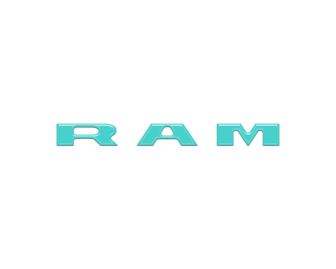 Center Dash Letter Overlays Fits 2025-2026 Ram 1500/2500/3500