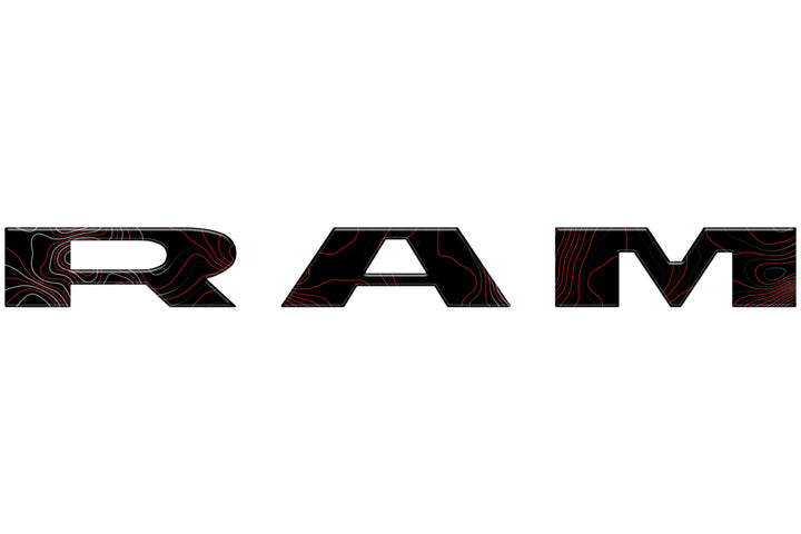 Tailgate Letter Overlays Fits 2025-2026 Ram 2500/3500