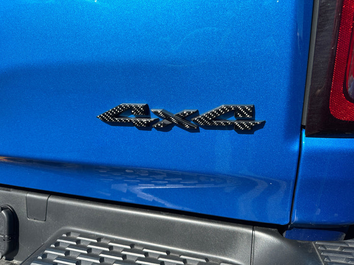 4x4 Tailgate Emblem Letter Overlays Fits 2025-2026 Ram 1500/2500/3500