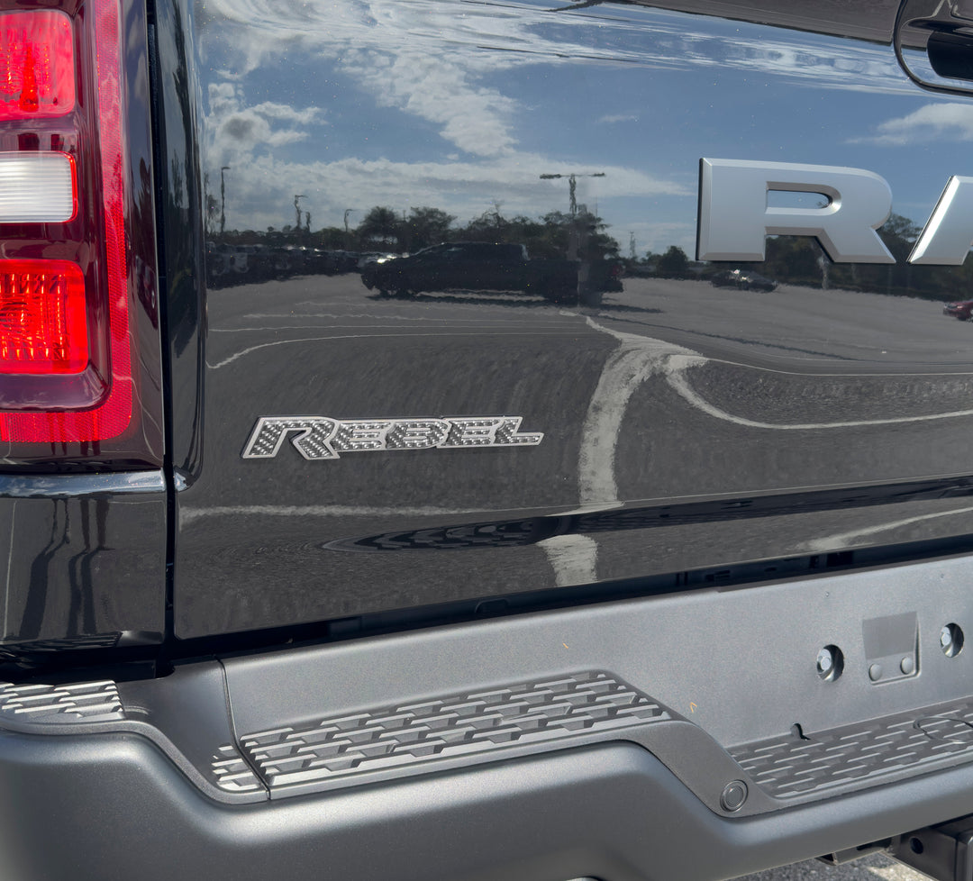 Rebel Tailgate Emblem Letter Inserts Fits 2025-2026 Ram 1500/2500/3500
