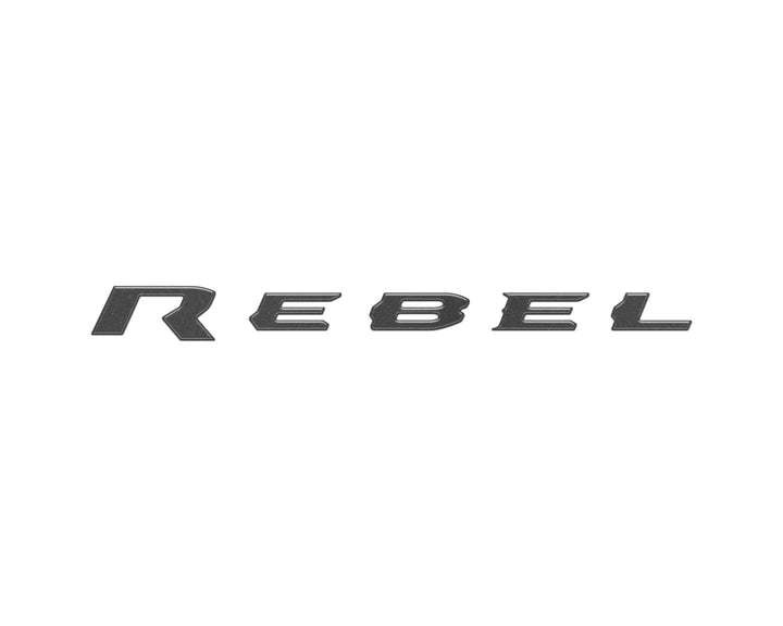 Rebel Tailgate Emblem Letter Inserts Fits 2025-2026 Ram 1500/2500/3500