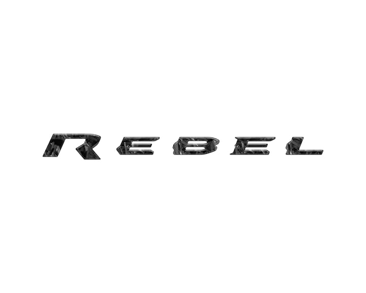 Rebel Tailgate Emblem Letter Inserts Fits 2025-2026 Ram 1500/2500/3500