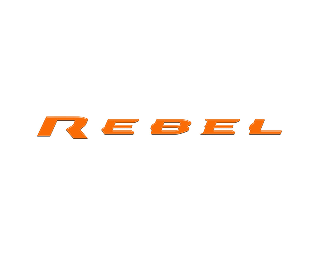 Rebel Tailgate Emblem Letter Inserts Fits 2025-2026 Ram 1500/2500/3500