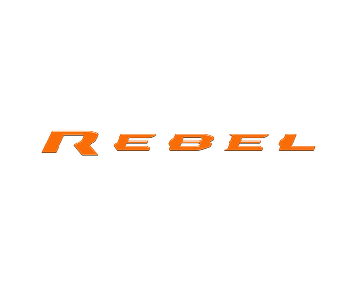 Rebel Tailgate Emblem Letter Inserts Fits 2025-2026 Ram 1500/2500/3500