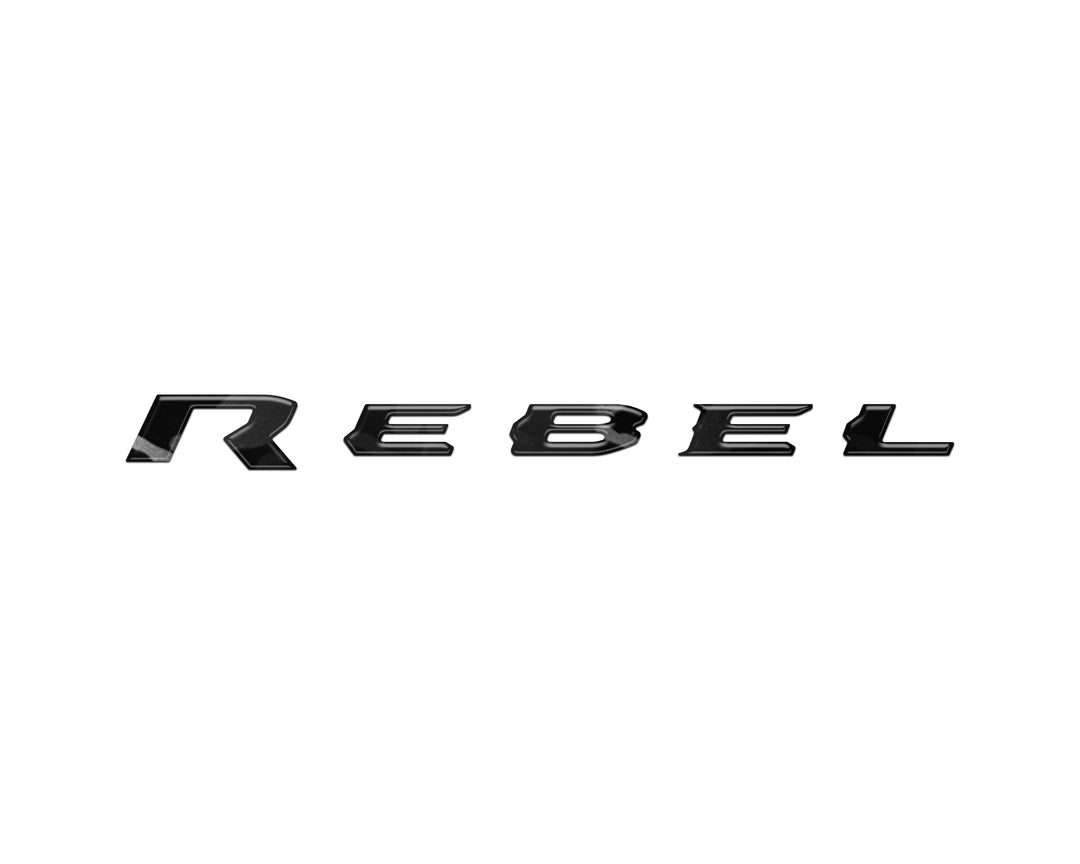 Rebel Tailgate Emblem Letter Inserts Fits 2025-2026 Ram 1500/2500/3500