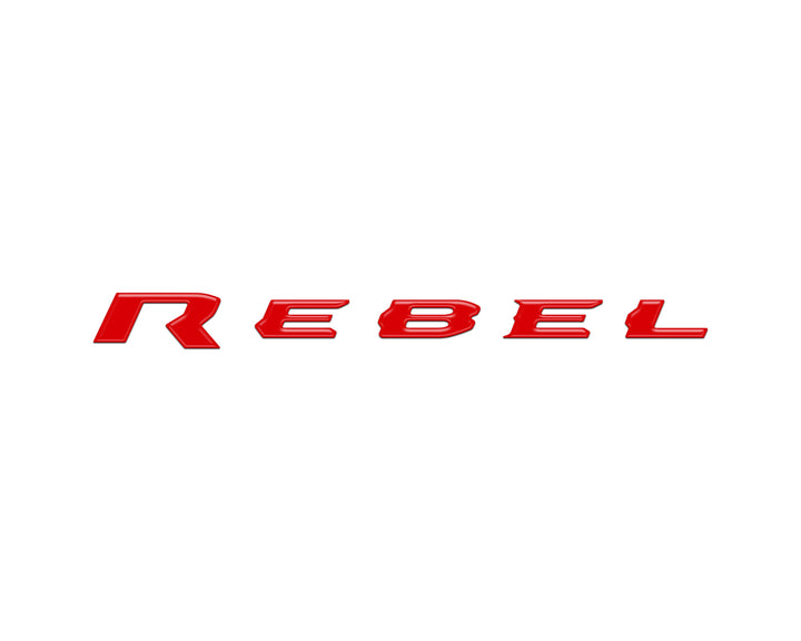 Rebel Tailgate Emblem Letter Inserts Fits 2025-2026 Ram 1500/2500/3500